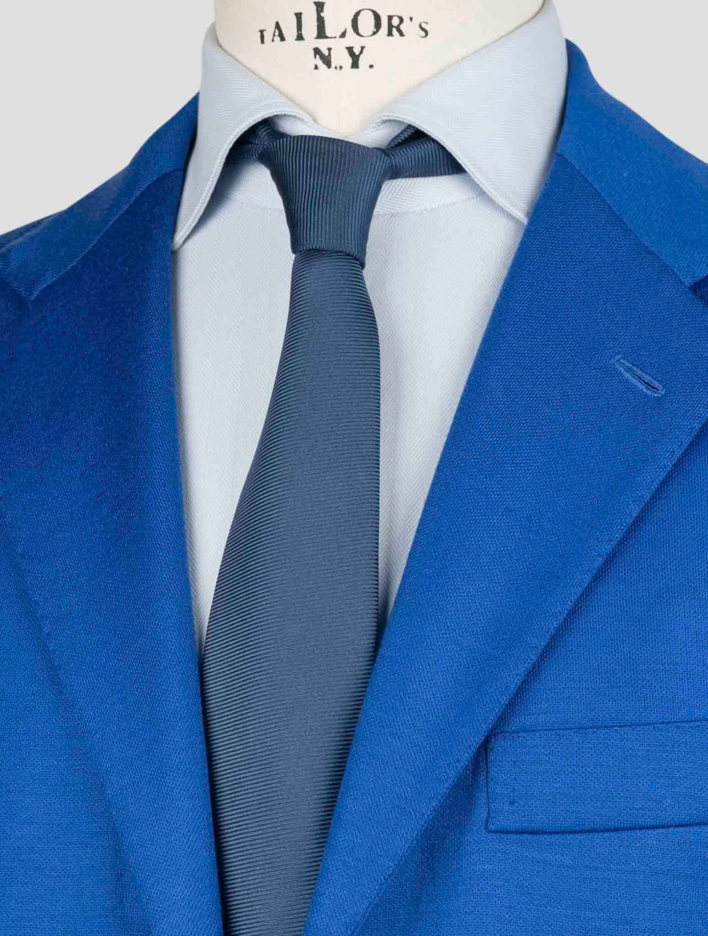 Kiton Blue Cashmere Pl Blazer