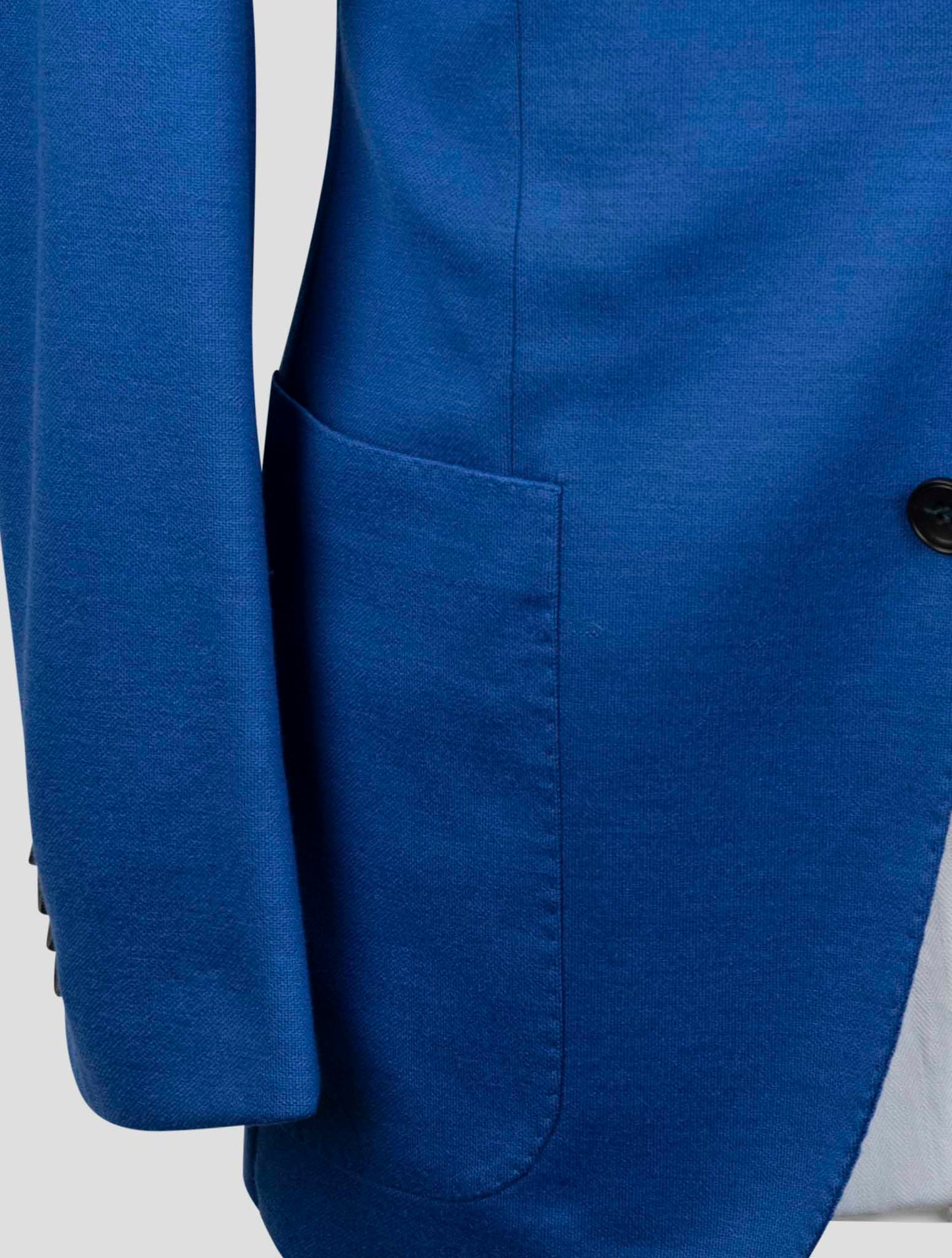 Kiton Blue Cashmere Pl Blazer