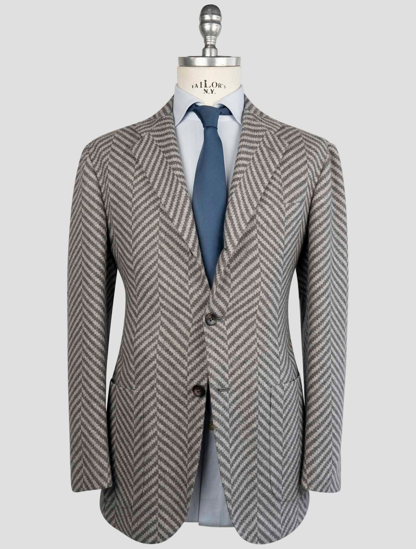 Kiton Gray Cashmere Blazer