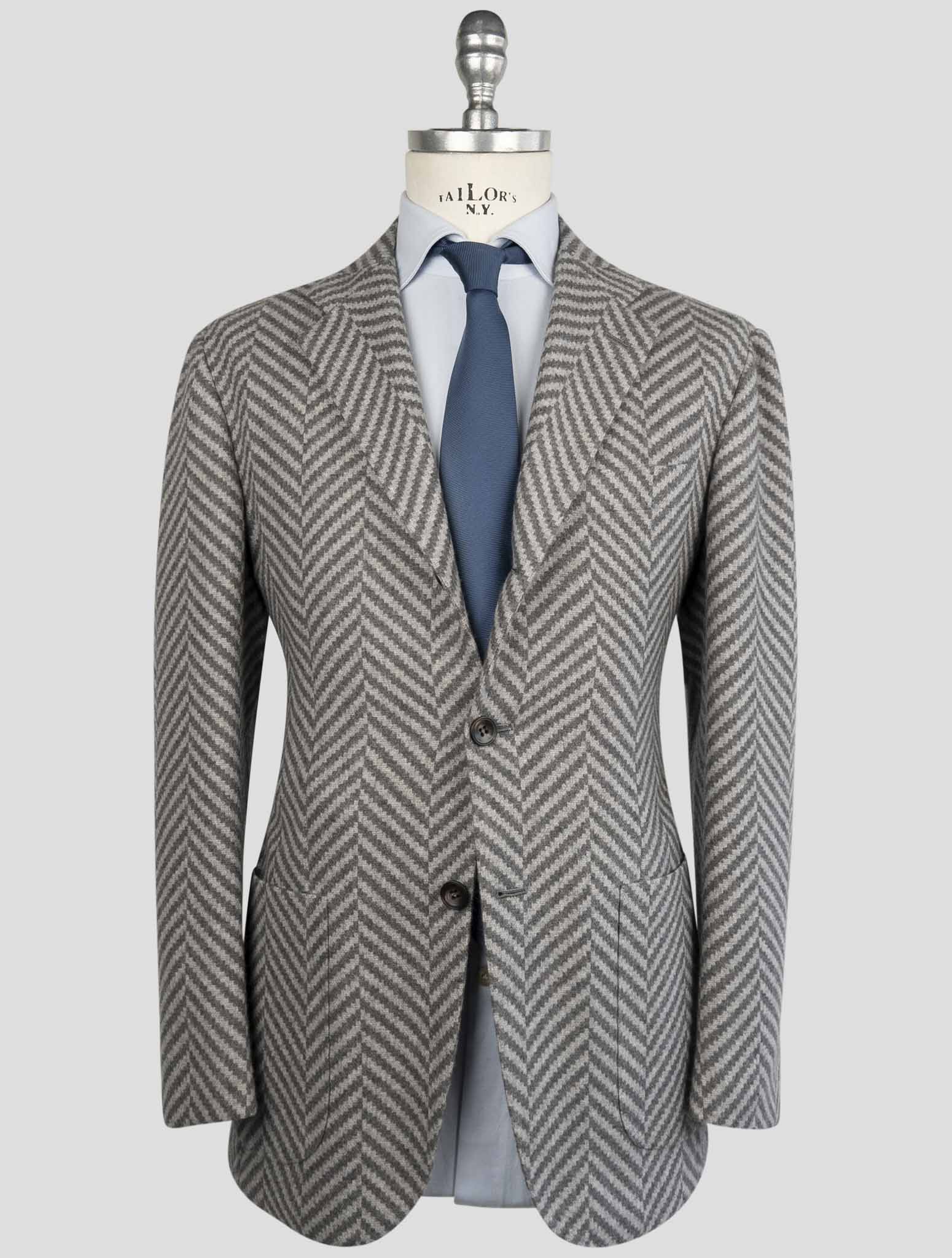Kiton Gray Cashmere Blazer