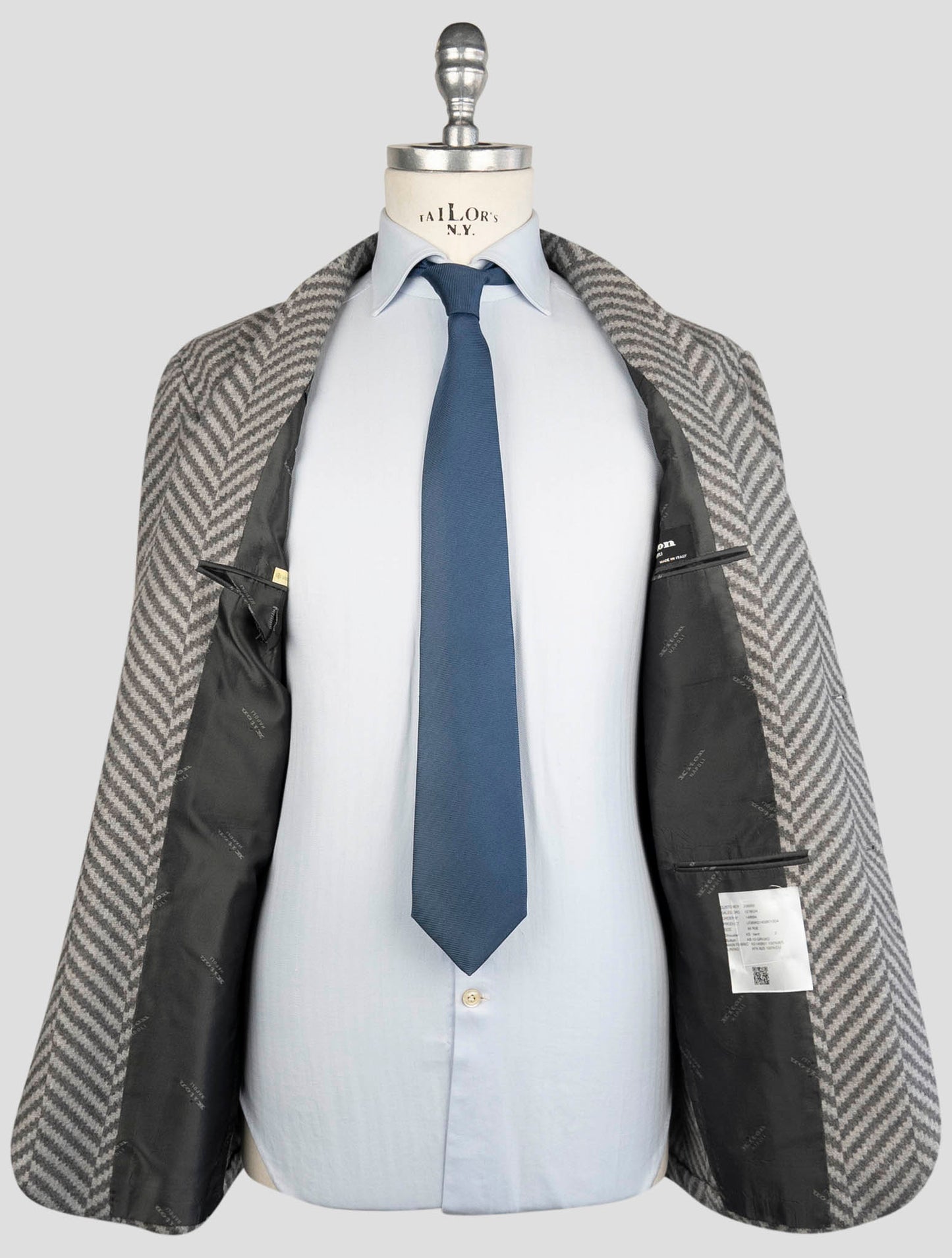Kiton Gray Cashmere Blazer