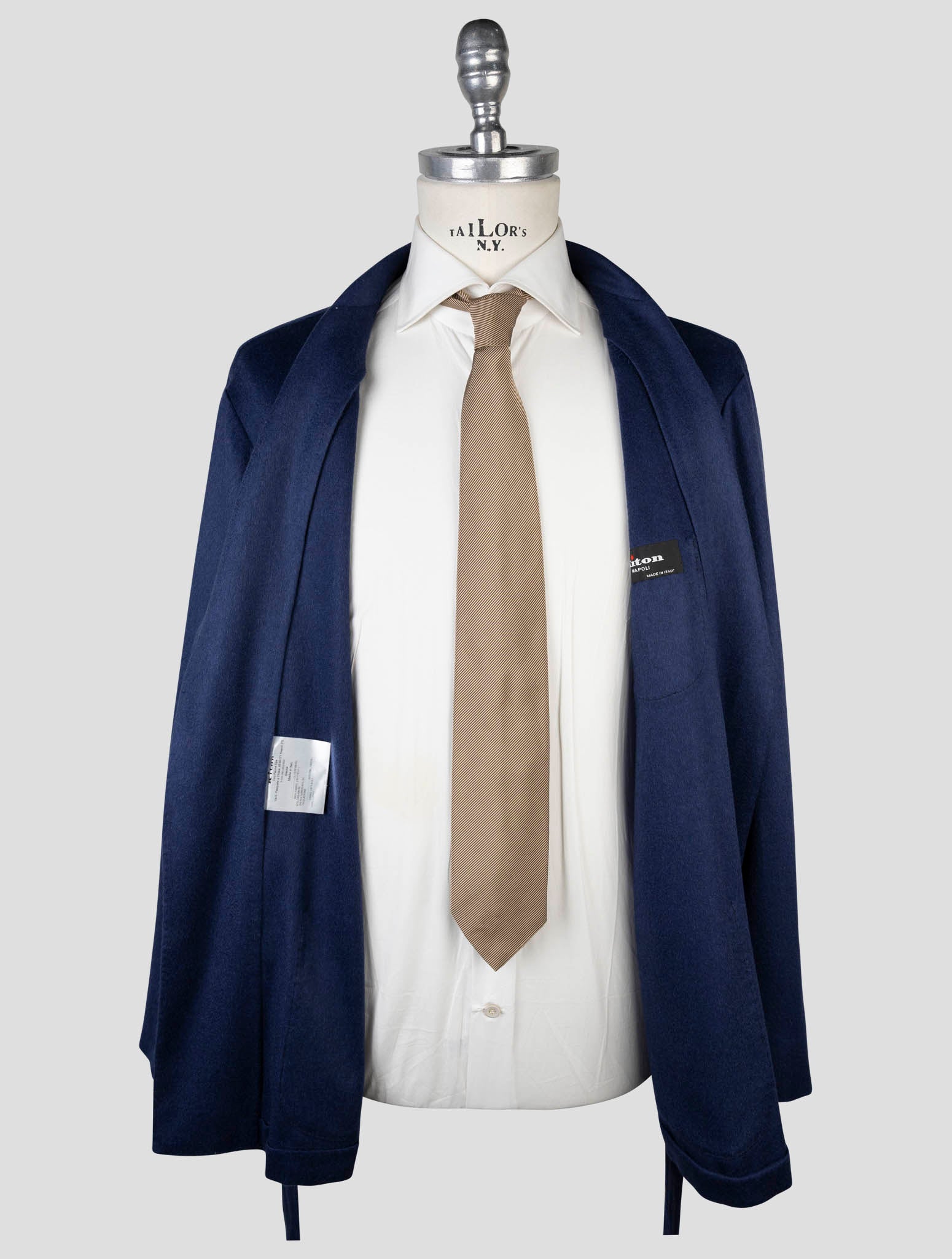 Kiton Blue Cashmere Pa Ea Blazer
