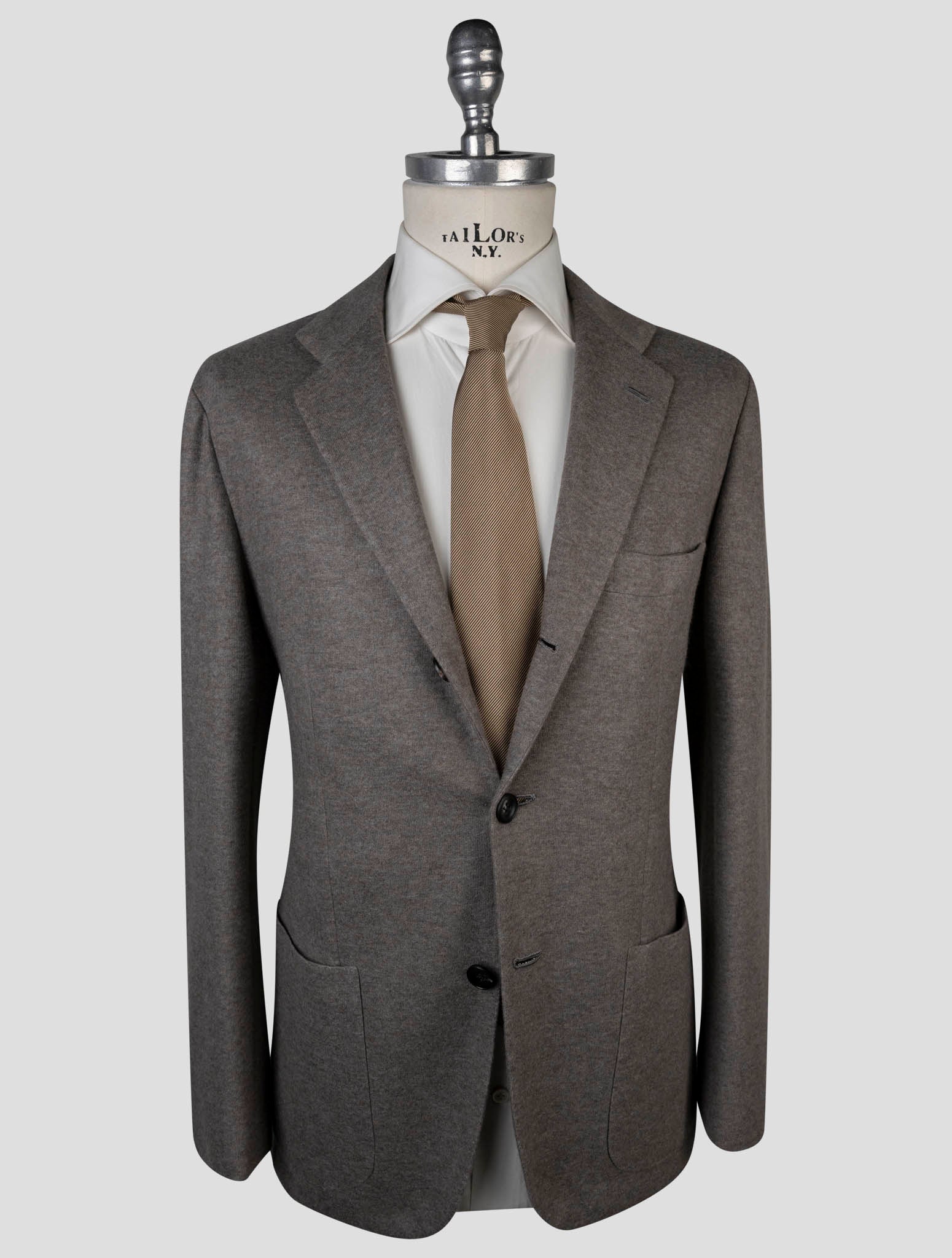 Kiton Gray Cashmere PA Blazer