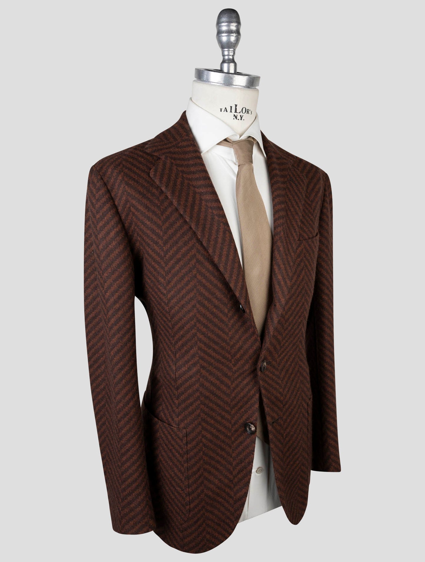 Kiton Brown Cashmere  Blazer