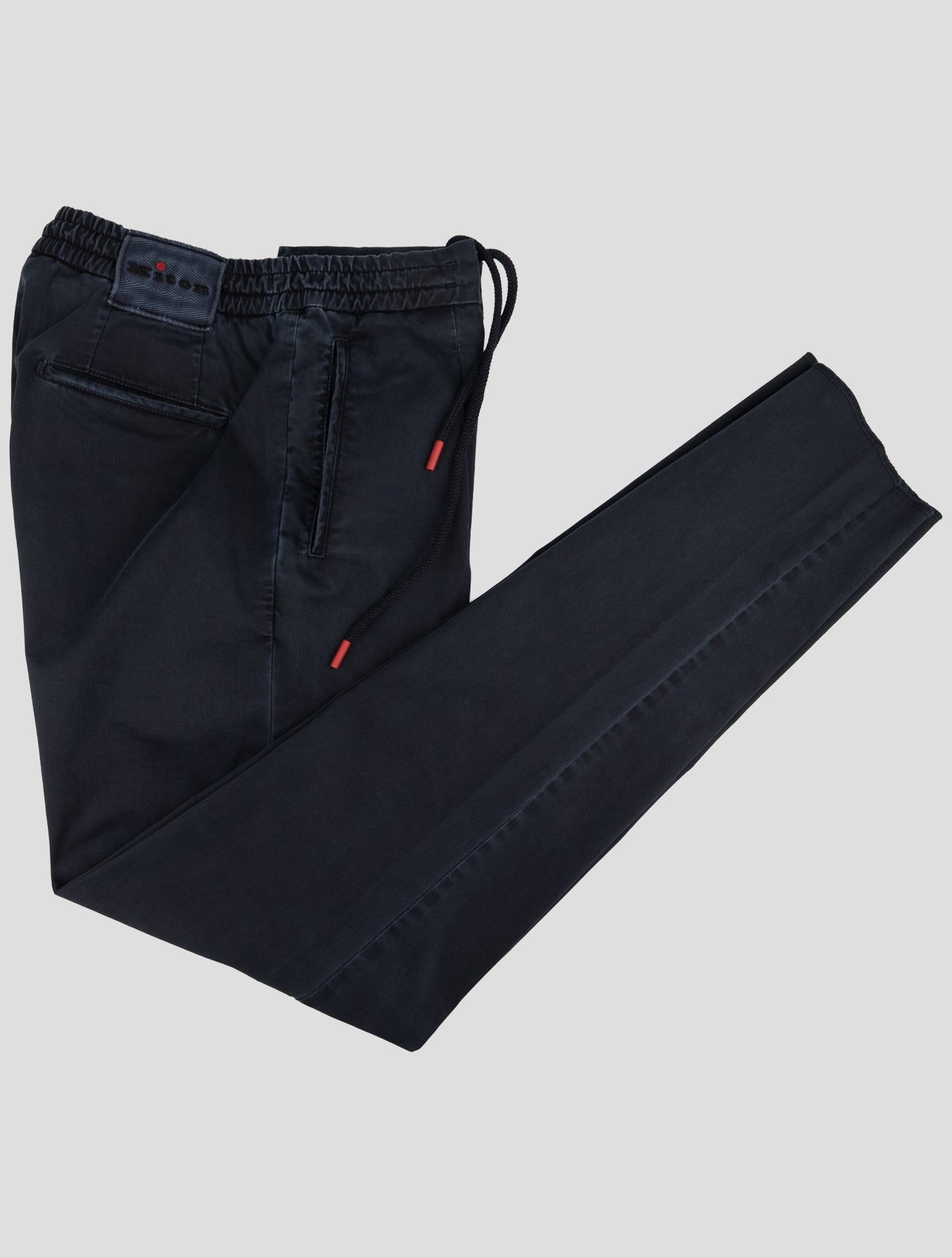 Kiton Blue Cotton Ea Pants
