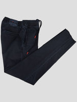 Kiton Blue Cotton Ea Pants