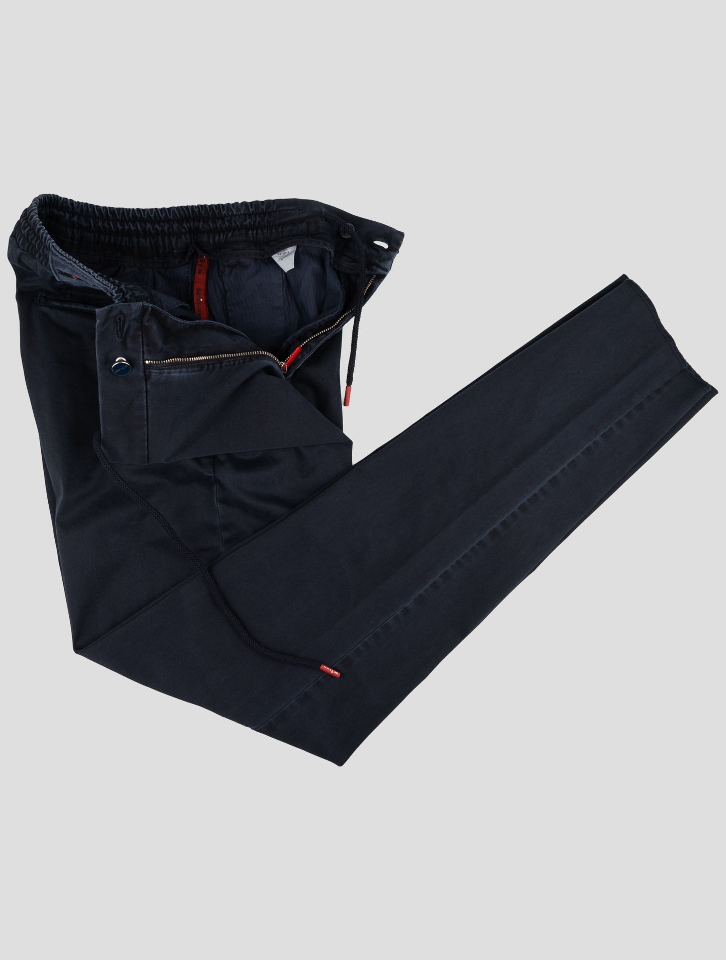 Kiton Blue Cotton Ea Pants