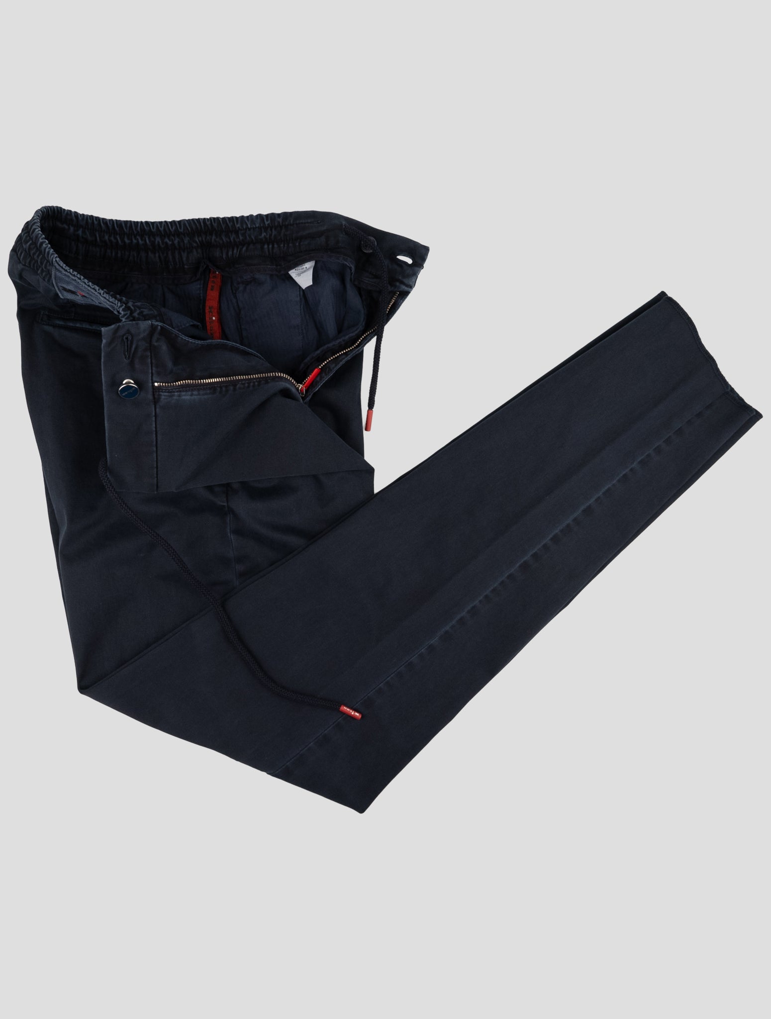 Kiton Blue Cotton Ea Pants