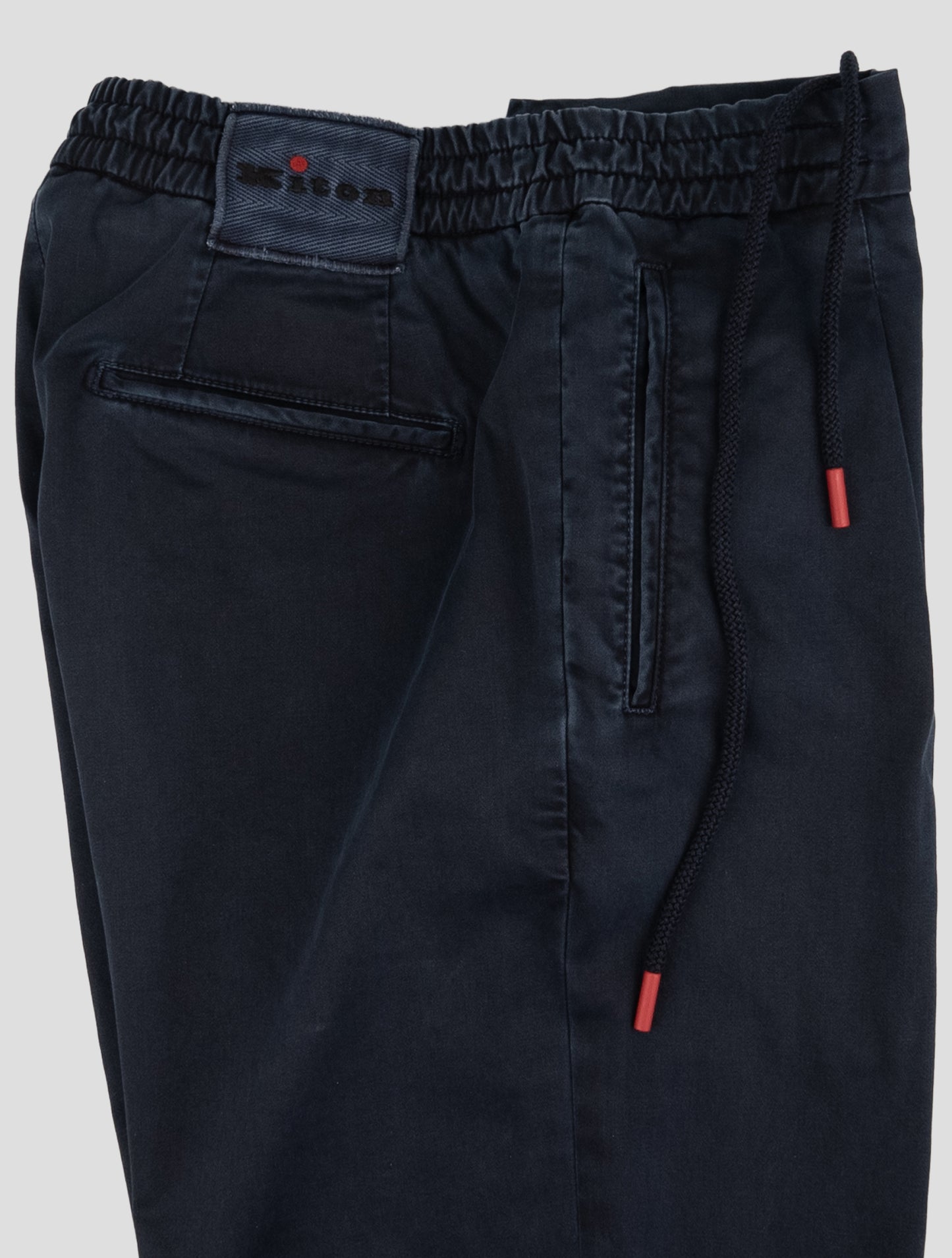 Kiton Blue Cotton Ea Pants
