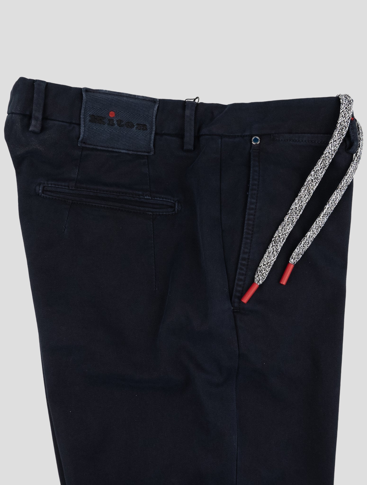 Kiton Blue Cotton Ea Pants