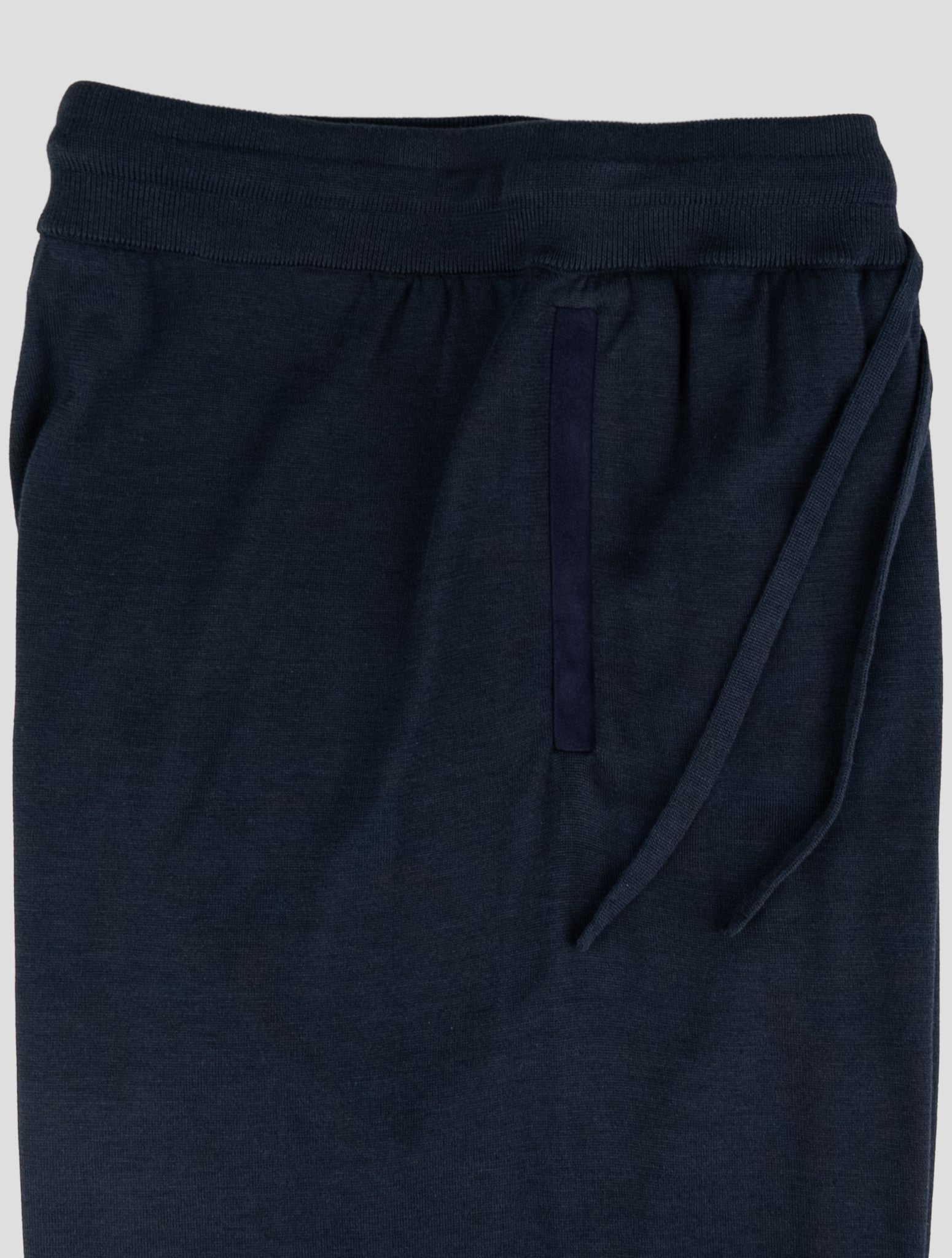 Kiton Blue Cotton Silk Pants