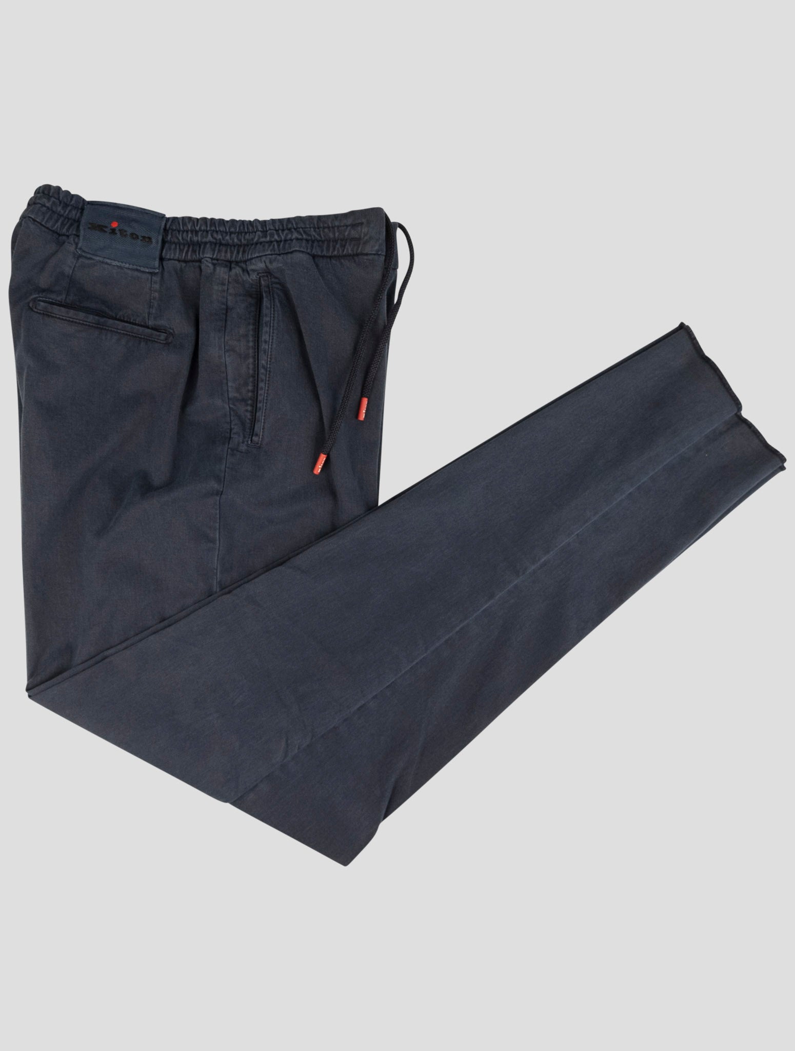 Kiton Blue Lyocell Cotton Ea Pants