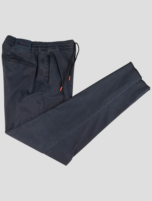 Kiton Blue Lyocell Cotton Ea Pants