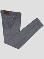 Kiton Blue Wool Pants