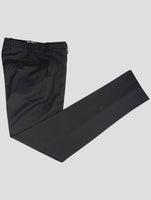 Kiton Dark Blue Wool 14 Micron Dress Pants