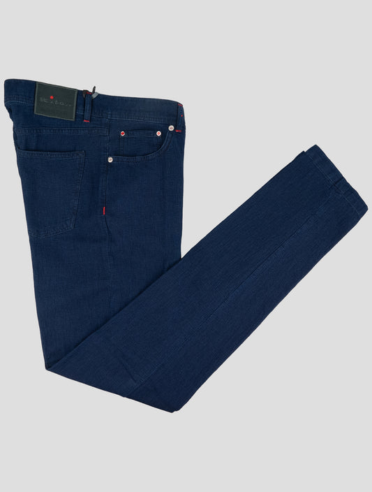 Kiton Blue Cotton Jeans