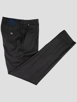 Kiton Dark Gray Wool Dress Pants