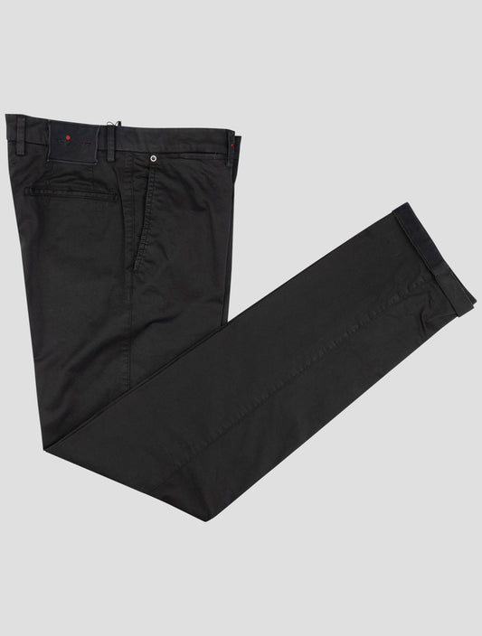 Kiton Black Cotton Ea Pants