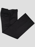 Kiton Black Wool Ea Dress Pants