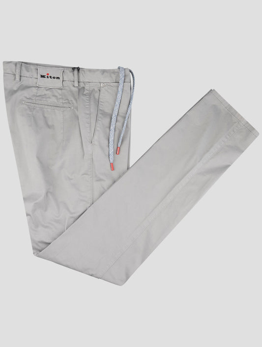 Kiton Gray Cotoon Ea Pants