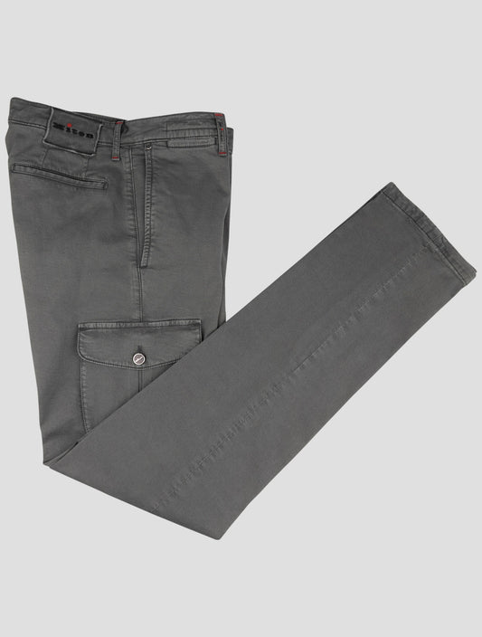 Kiton Gray Cotton Ea Cargo Pants