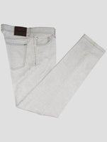 Kiton Gray Cotton Jeans