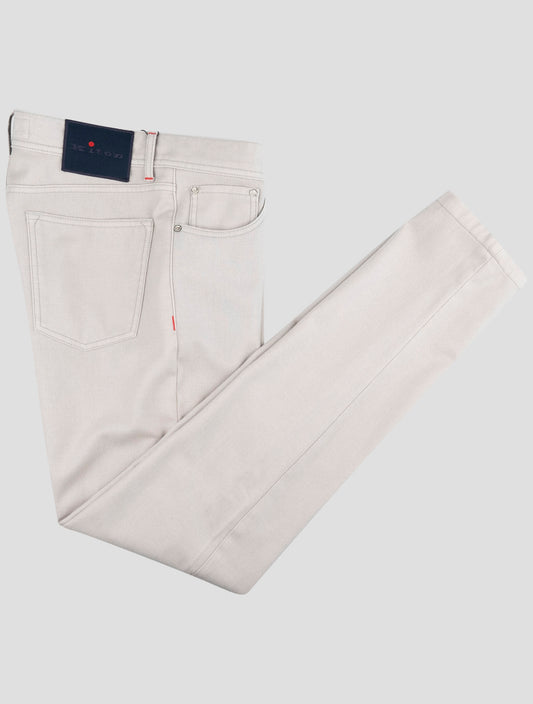 Kiton Gray Wool Pl Jeans
