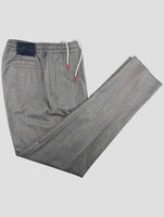 Kiton  Gray Virgin Wool Cashmere Pa Ea Pants