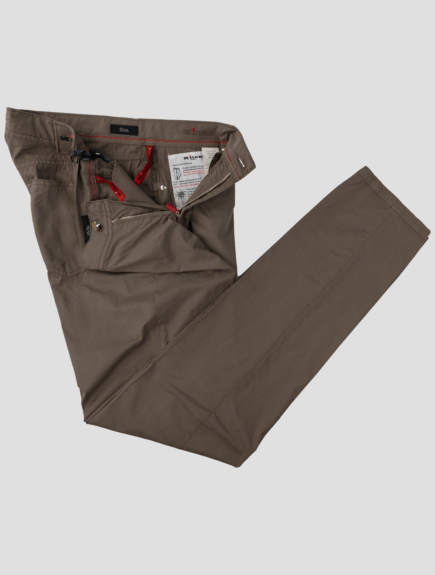 Kiton Brown Cotton Ea Jeans