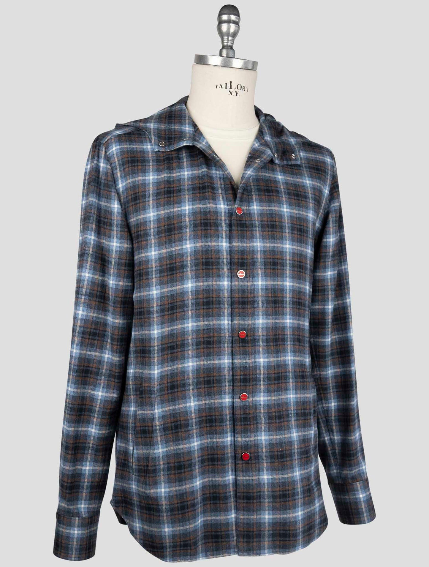 Kiton Multicolor Cotton Shirt Mariano