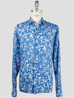 Kiton Blue Linen Shirt