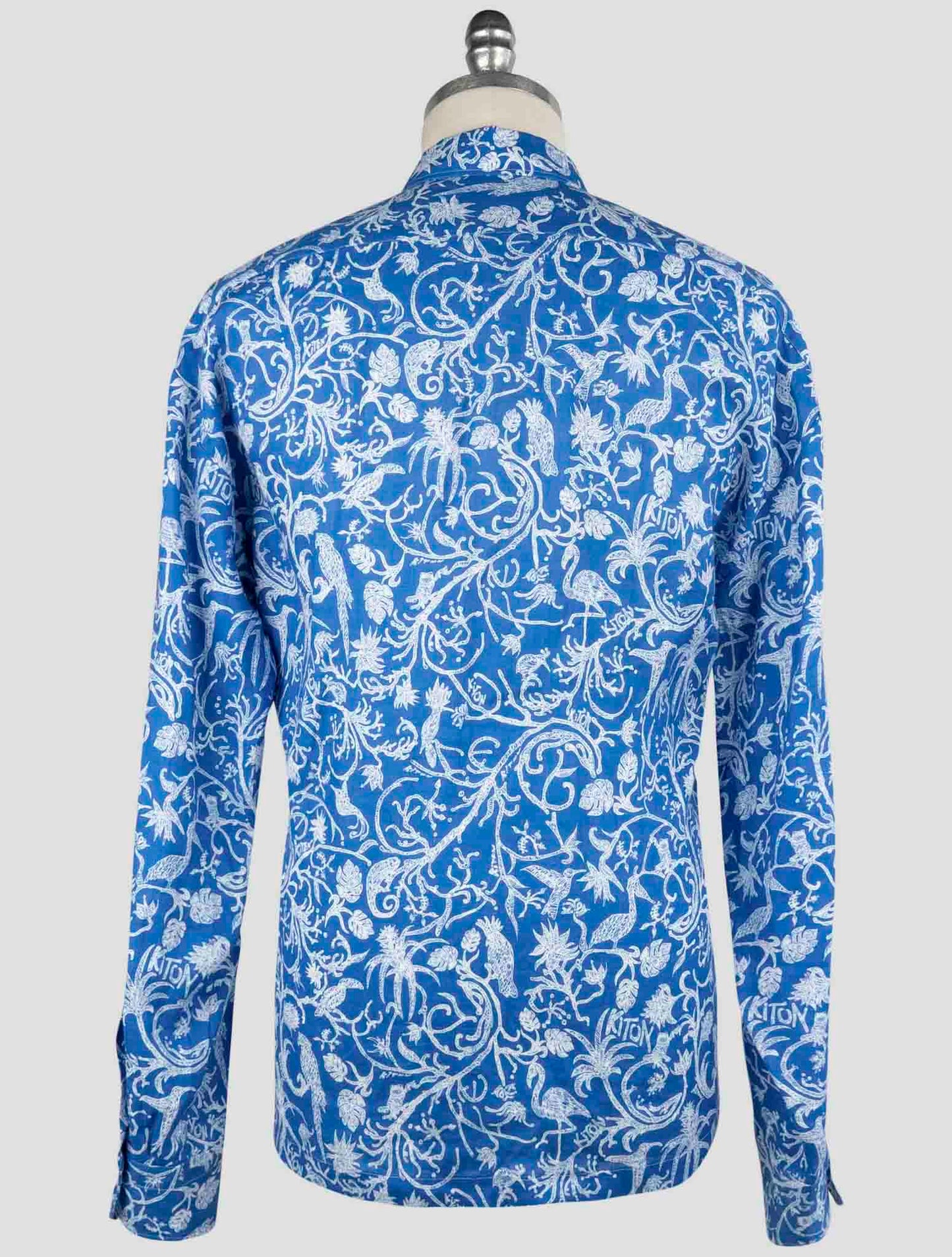 Kiton Blue Linen Shirt