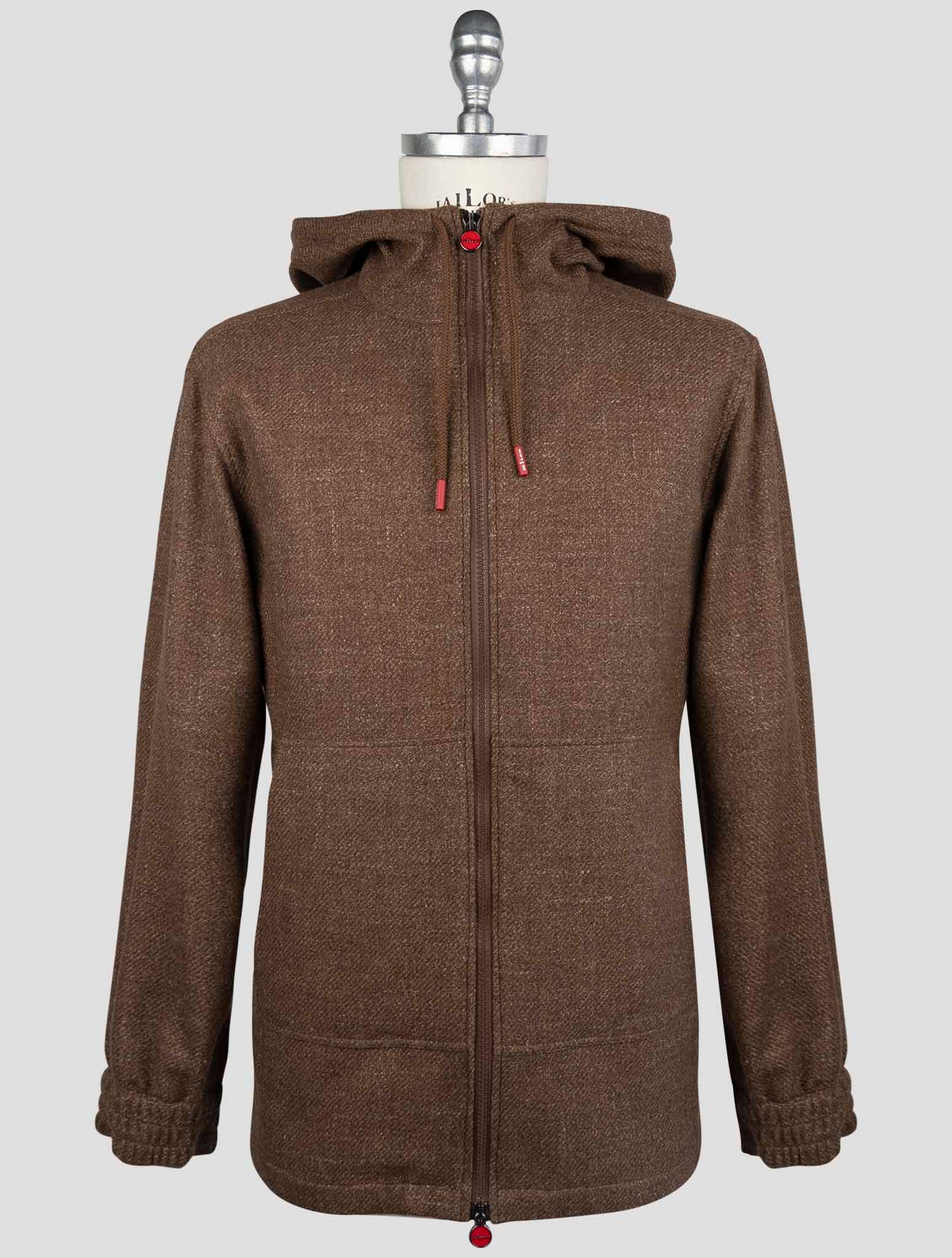 Kiton Brown Virgin Wool Silk Linen Shirt Umbi