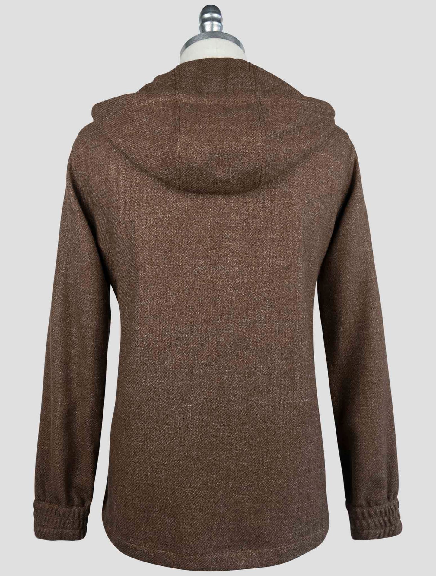 Kiton Brown Virgin Wool Silk Linen Shirt Umbi