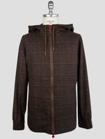 Kiton Brown Virgin Wool Linen Pa Ea Shirt Umbi