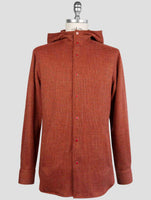 Kiton Orange Cashmere Virgin wool Silk Linen Shirt Mariano