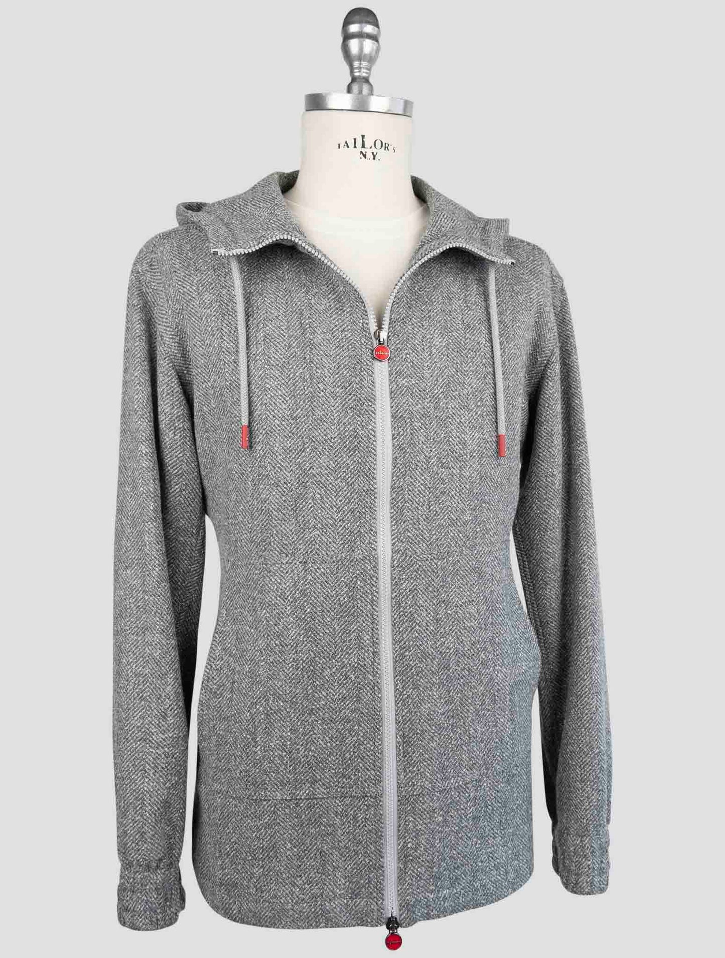 Kiton Gray  Virgin wool Pa Silk Linen Shirt Mariano