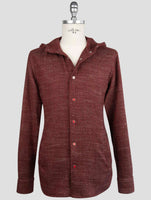 Kiton Burgundy Cashmere Virgin wool Silk Linen Shirt Mariano