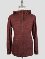 Kiton Burgundy Cashmere Virgin wool Silk Linen Shirt Umbi