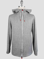 Kiton Gray Cashmere Virgin wool Silk Linen Shirt Umbi