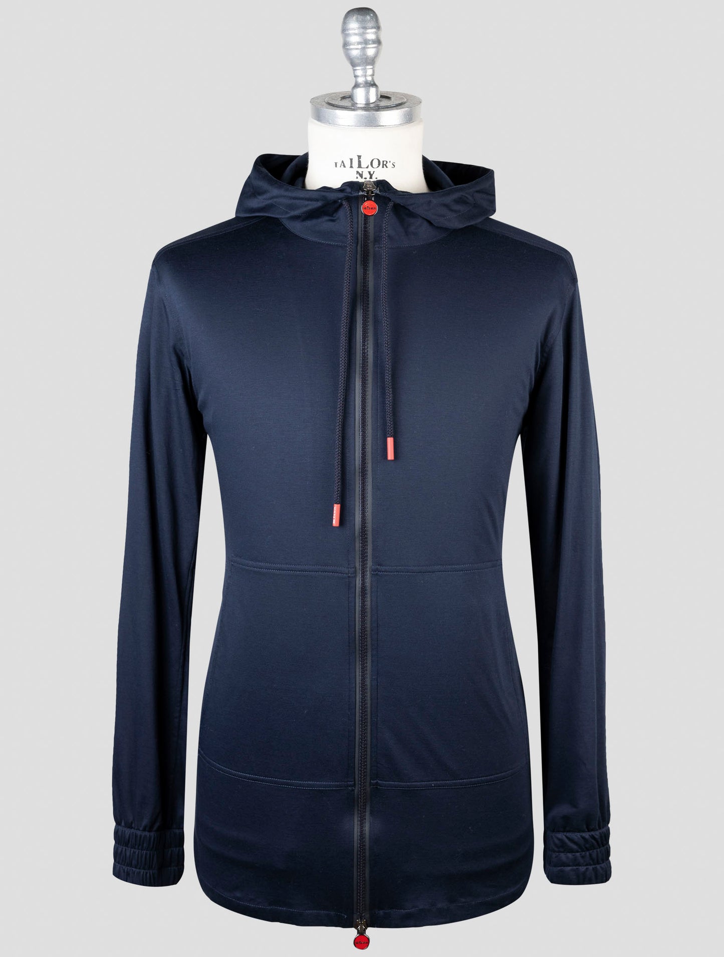 Kiton Blue Cotton Shirt Umbi