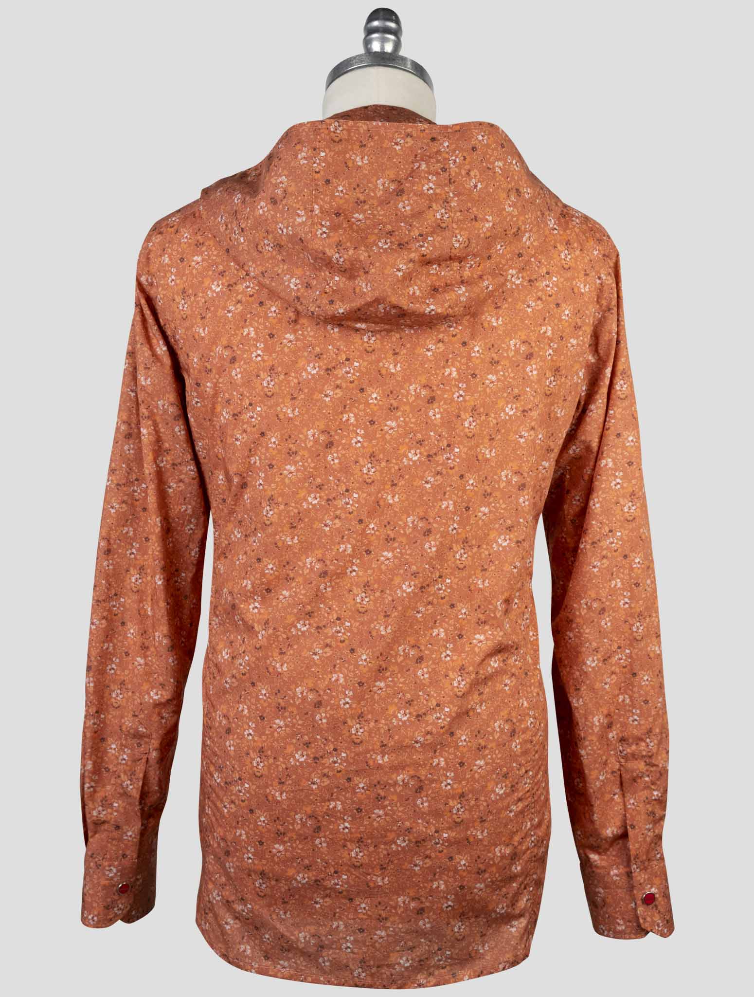 Kiton Orange Cotton Shirt Mariano