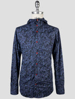 Kiton Blue Cotton Shirt Mariano