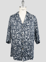 Kiton Blue White Linen Shirt
