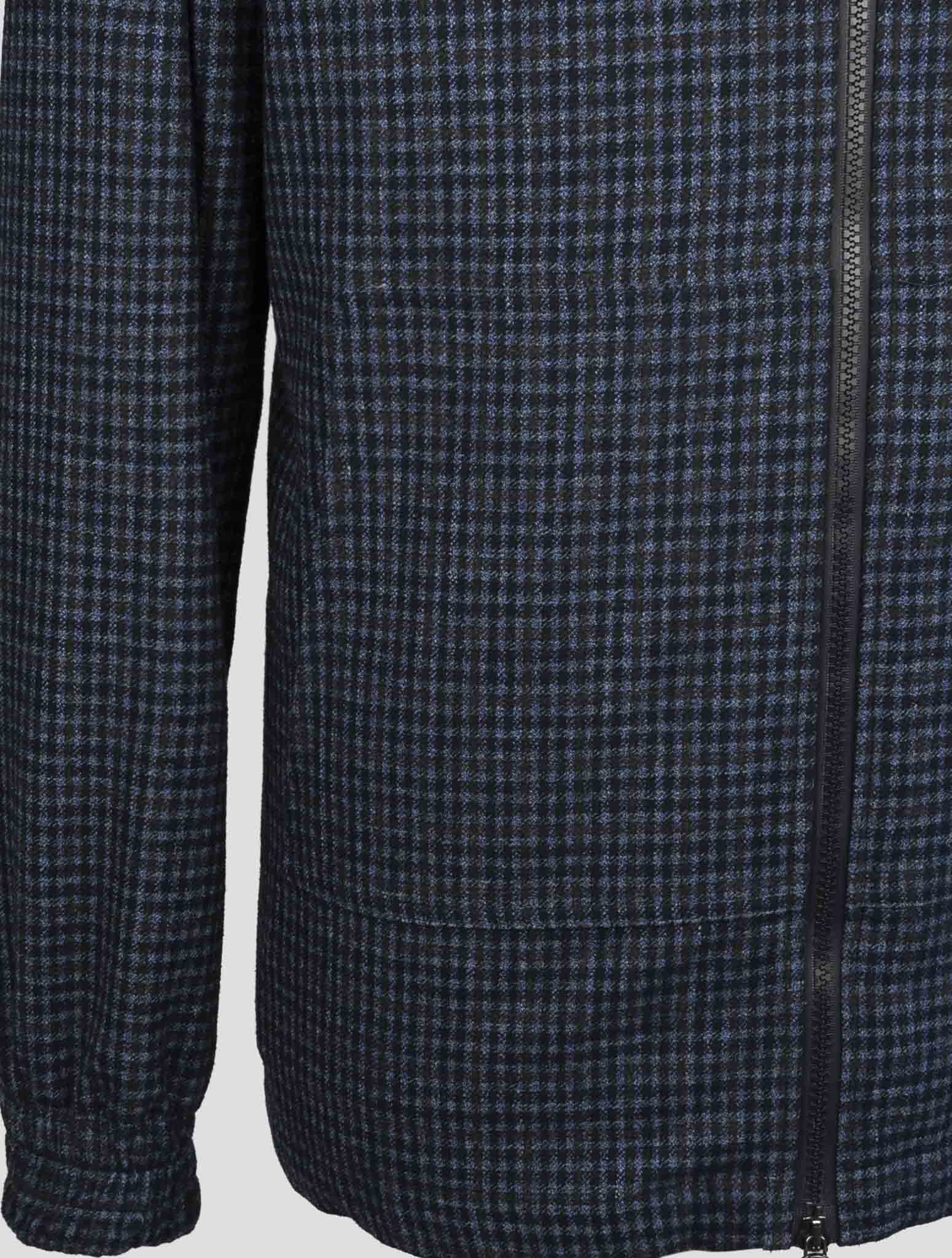 Kiton Blue Virgin Wool Silk Linen Shirt Umbi