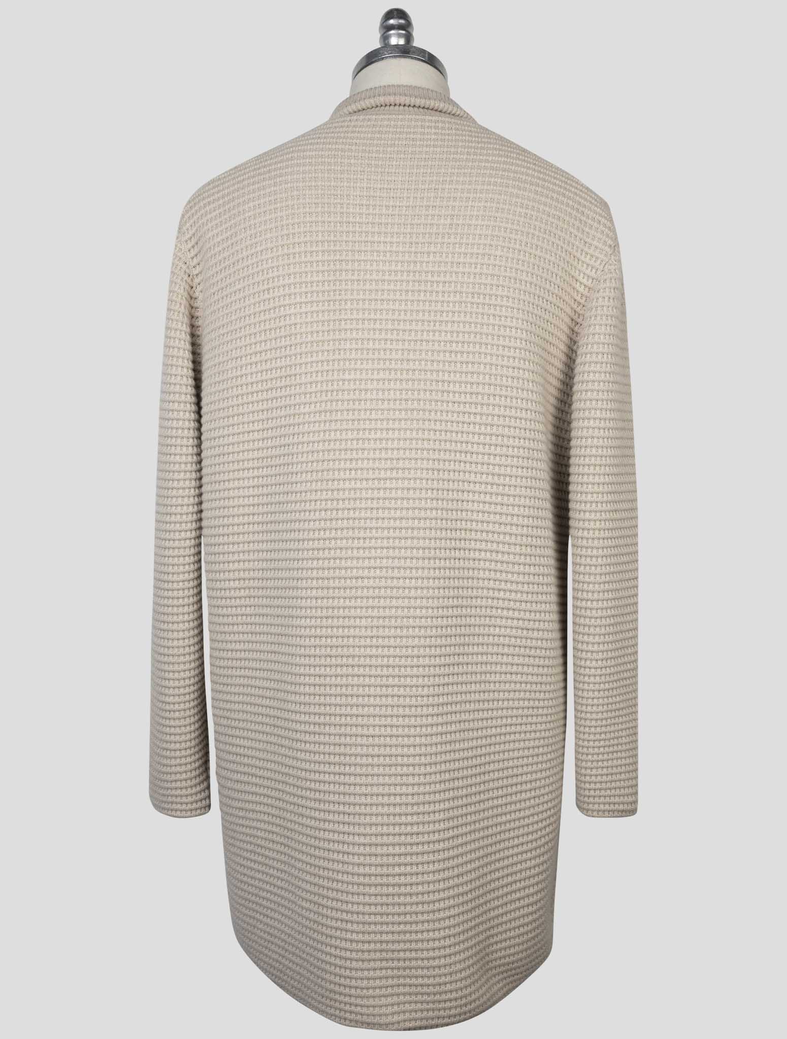 kiton Beige  Cashmere Mink Fur Overcoat