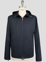 Kiton Blue Cashmere Silk Coat