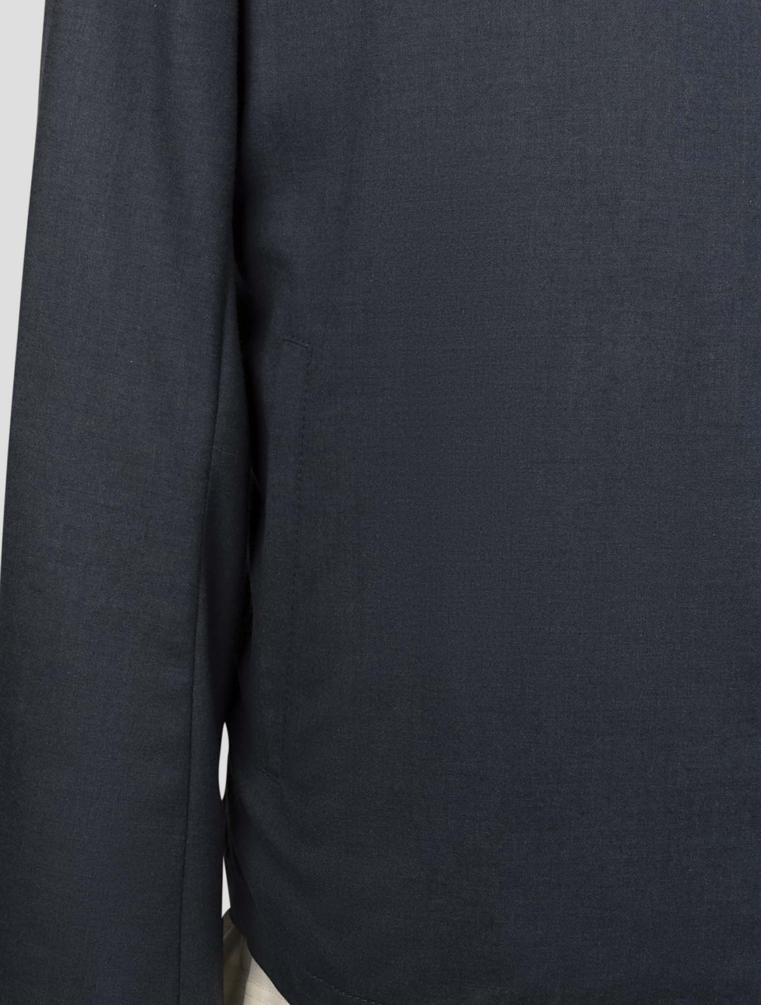 Kiton Blue Cashmere Silk Coat