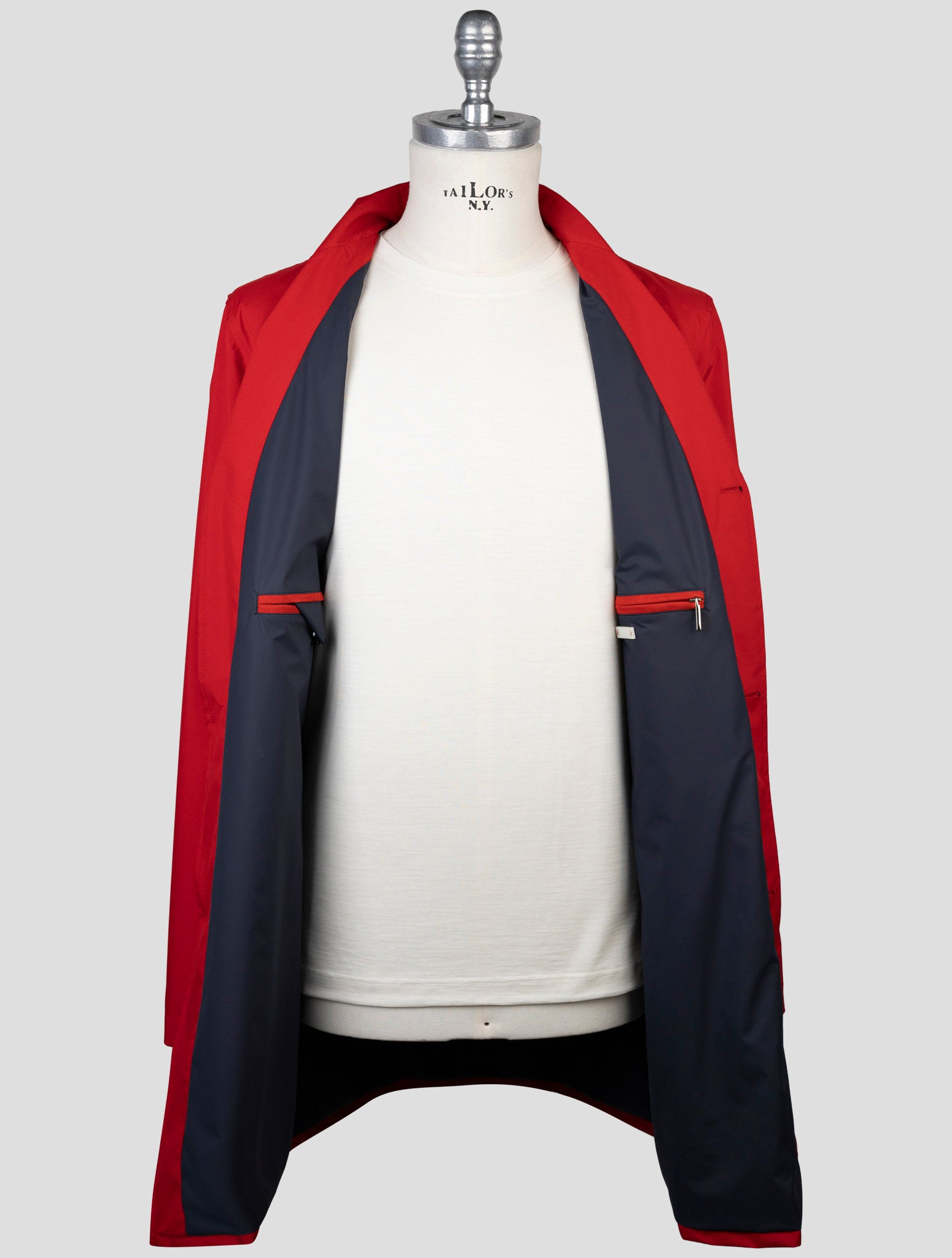 Kiton Red Pa Ea Overcoat