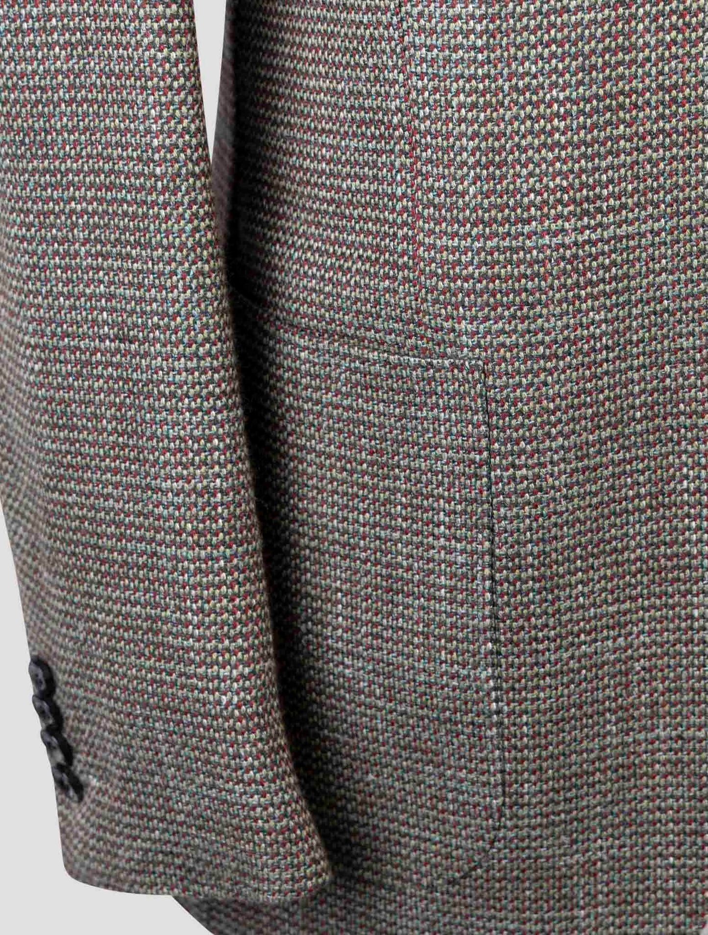 Kiton Multicolor Cashmere Virgin Wool Silk Linen Blazer